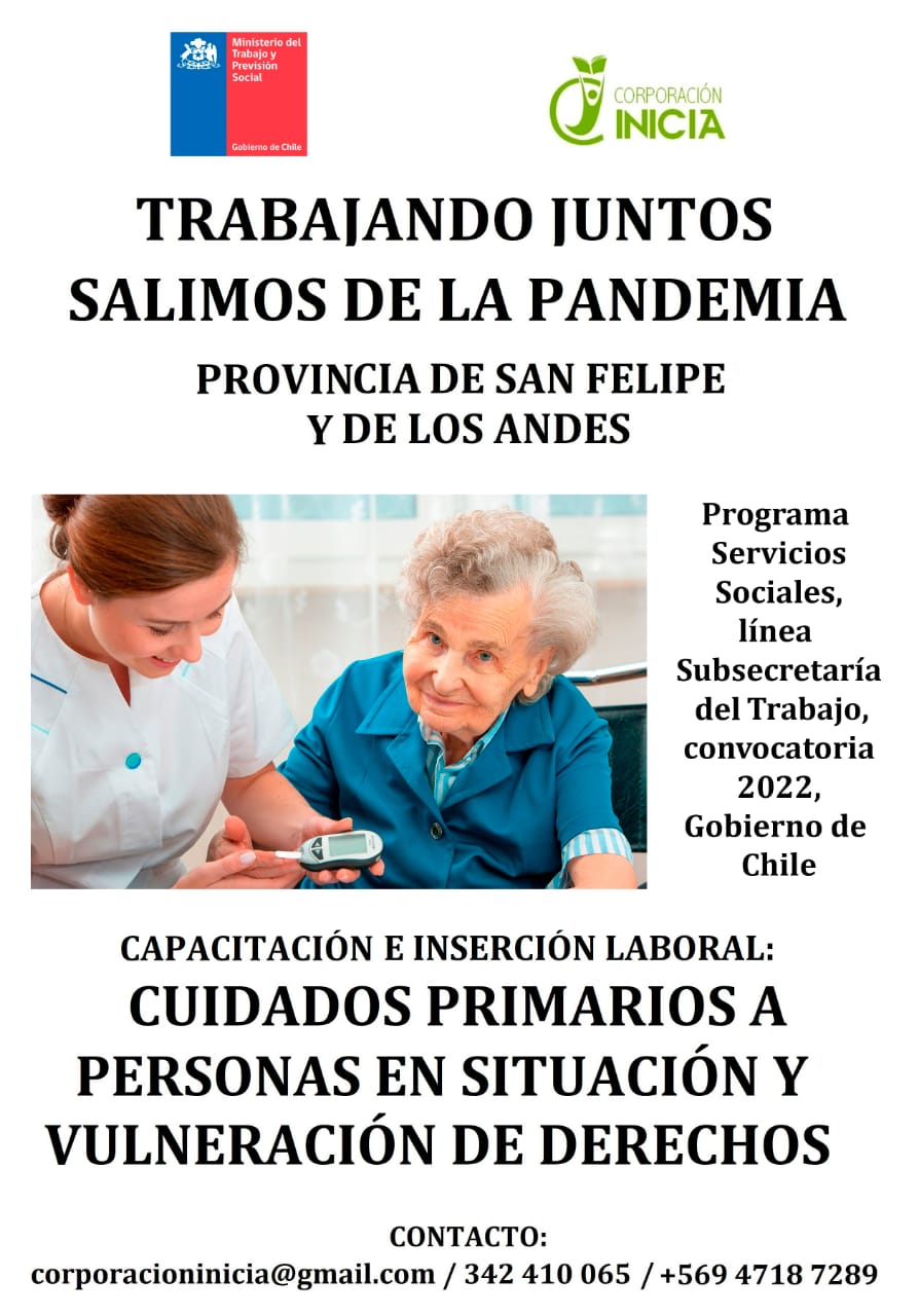 Trabajando juntos salimos de esta pandemia Provincias de San Felipe y Los Andes 2022